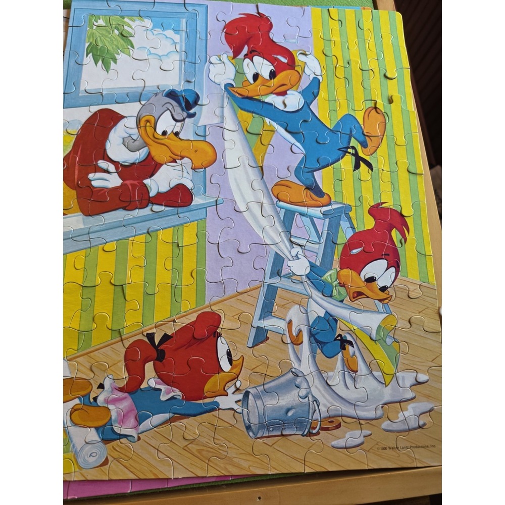 Vintage Whitman Woody Woodpecker 100 Large Pieces Jigsaw Puzzle 1980